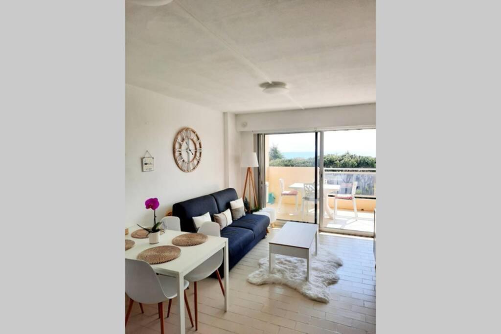 T2 Avec Magnifique Vue Mer, Piscine, Clim, Parking Apartment Antibes Exterior foto