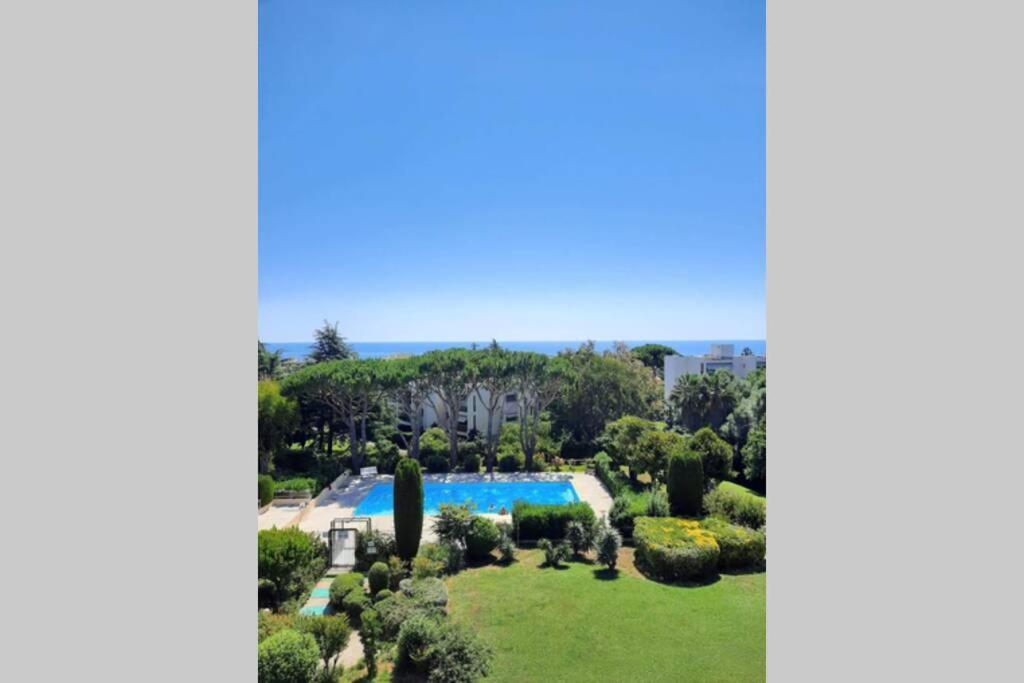 T2 Avec Magnifique Vue Mer, Piscine, Clim, Parking Apartment Antibes Exterior foto